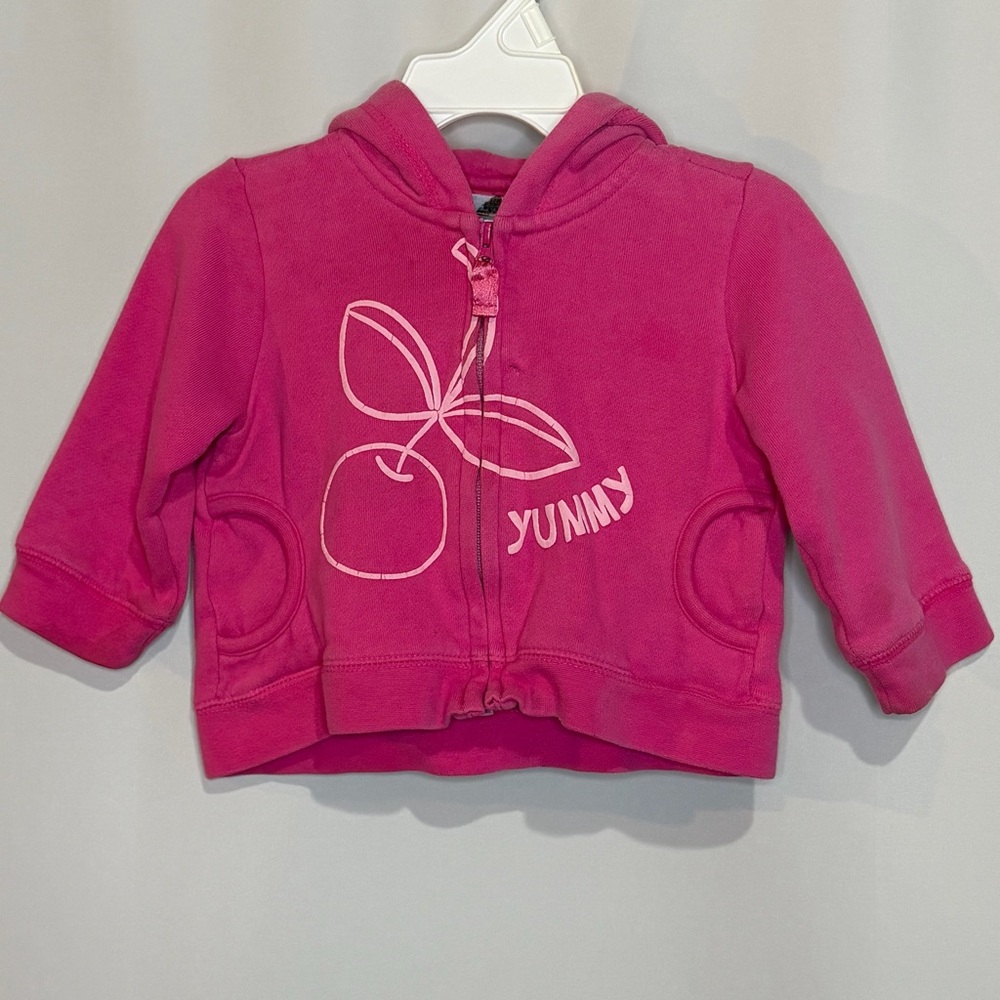 2006 Fuchsia Hoodie with Cherry Graphic